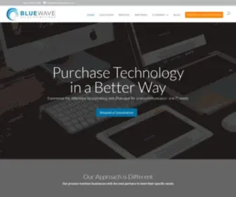 Bluewavesales.com(Purchase technology solutions in a better way) Screenshot