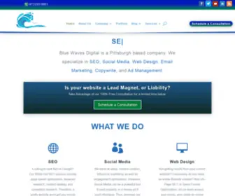 Bluewavesdigital.com(SEO, Social Media and Web Design) Screenshot