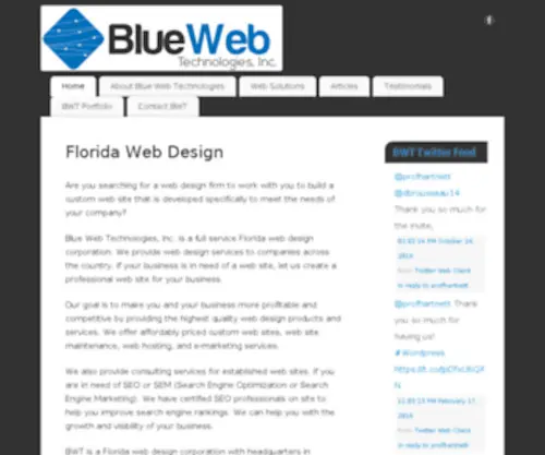 Bluewebtechnologies.com(Bluewebtechnologies) Screenshot