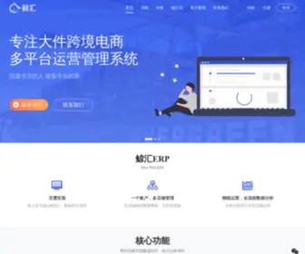 Bluewhaleerp.com(南京鲸汇电商科技有限公司) Screenshot