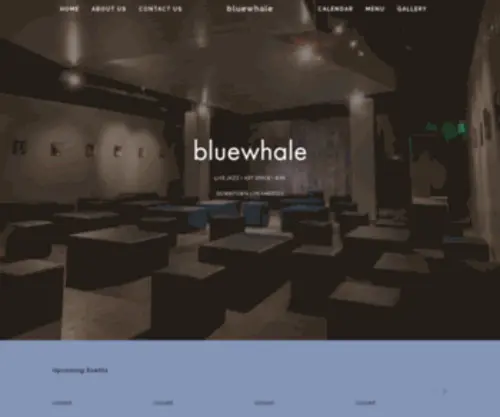 Bluewhalemusic.com(Live jazz) Screenshot