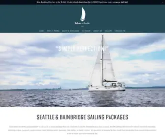 Bluewhalesail.com(Sailing Adventures in Seattle & Bainbridge) Screenshot