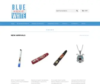 Bluewhiteshop.com(Holy land gifts) Screenshot