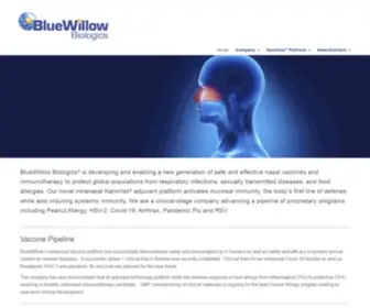Bluewillow.com(Bluewillow biologics®) Screenshot