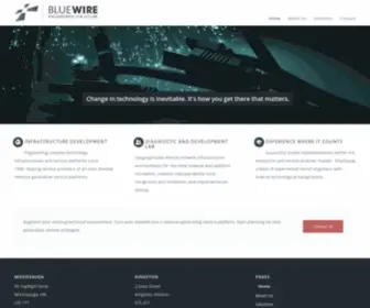 Bluewirecs.ca(Technology Infrastructure Development) Screenshot