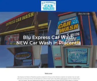 Bluexpresscarwash.com(Car Wash in Placentia) Screenshot