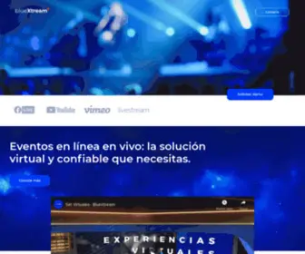 Bluextream.com(Producimos eventos en vivo por internet) Screenshot