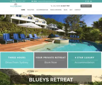 Blueysretreat.com.au(Blueys Retreat) Screenshot