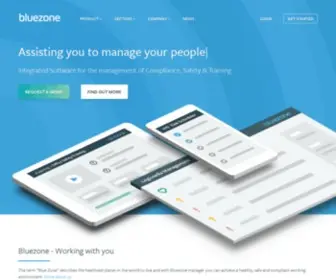 Bluezonemanager.com(Integrated Software for the management of Compliance) Screenshot