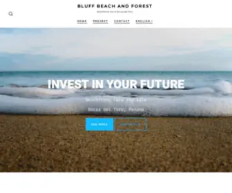 Bluffbeachandforest.com(Beachfront lots for sale in Bocas del Toro) Screenshot