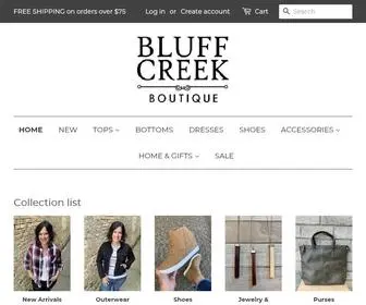 Bluffcreekboutique.com(Bluff Creek Boutique) Screenshot