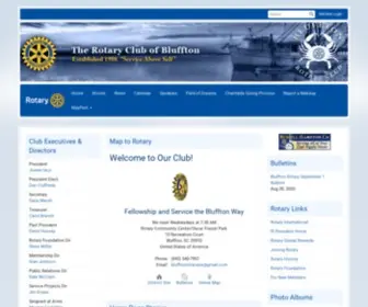 Blufftonrotary.org(Rotary Club of Bluffton) Screenshot