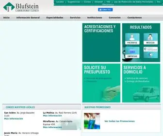 Blufsteinlab.com(Laboratorio Cl) Screenshot