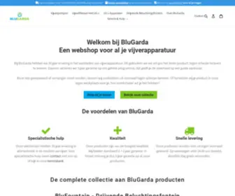 Blugarda.nl(Gespecialiseerde webshop in vijver) Screenshot