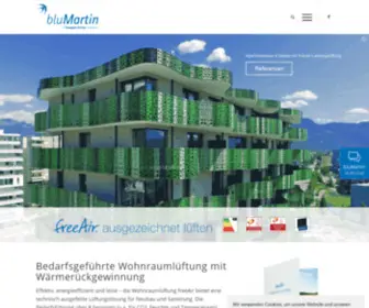 Blumartin.de(Wohnraumlüftung mit Wärmerückgewinnung) Screenshot