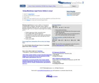 Blumberglegalforms.com(Blumberg Legal Forms Online) Screenshot