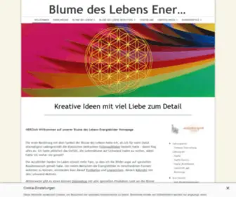 Blume-Des-Lebens-Energiebilder.de(Blume des Lebens) Screenshot