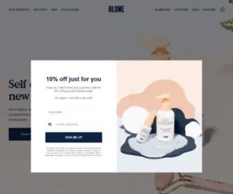 Blume.com(Make Every Day a Healthy Skin Day) Screenshot