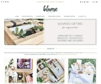 Blumemarket.com(Blume Market Handcrafted Corporate & Custom Gifts) Screenshot