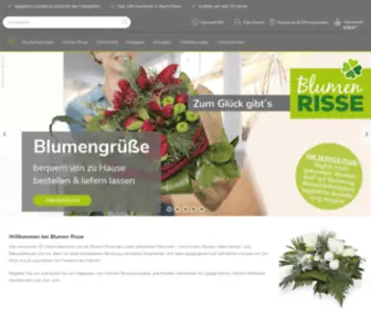 Blumen-Risse.de(Seit über 50 Jahren bereichern wir bei Blumen Risse das Leben zahlreicher Menschen) Screenshot