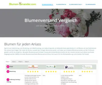 Blumen-Versender.com(Blumenversand Vergleich) Screenshot