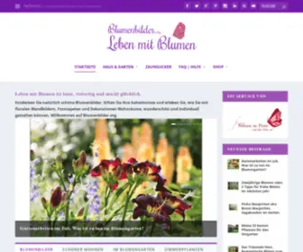 Blumenbilder.org(Leben mit Blumen) Screenshot