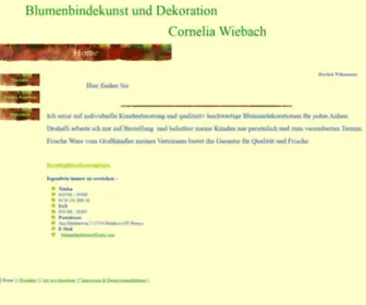 Blumendeko-Wiebach.de(Blumendeko Wiebach) Screenshot