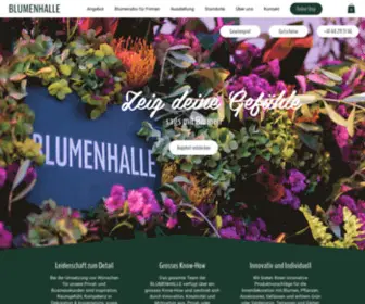 Blumenhalle.ch(Schnittblumen, Pflanzen & Dekorationen) Screenshot