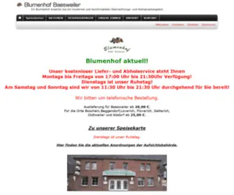 Blumenhof-Baesweiler.de(Willkommen beim Blumenhof Baesweiler) Screenshot