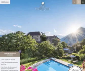 Blumenhotel.it(Hotel Schenna Empfehlung: 'Blumenhotel' 4 Sterne Hotel Südtirol) Screenshot