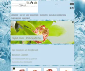 Blumenonline.ch(Blumen Gössi) Screenshot