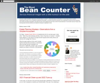 Bluntbeancounter.com(The Blunt Bean Counter) Screenshot