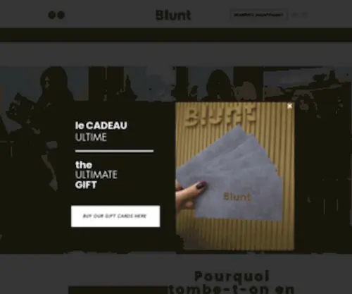 Bluntcoiffure.com(Coiffure Blunt Montreal) Screenshot