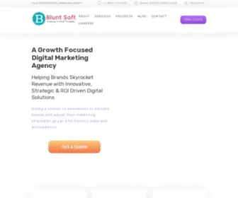 Bluntsoft.com(Website Design & Digital Marketing Agency) Screenshot