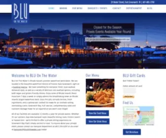 Bluonthewater.com(Outdoor Waterfront Dining) Screenshot