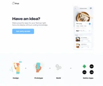 Blup.in(Design-to-app tool) Screenshot