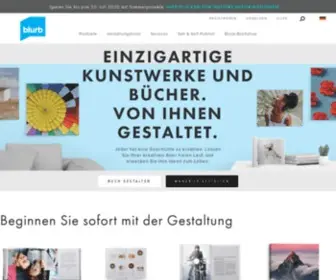 Blurb.de(Gestalten, drucken und verkaufen Sie Fotobücher in Profiqualität) Screenshot