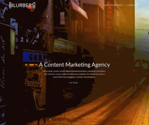 Blurbers.com(Blurbers Content Creation and Management) Screenshot