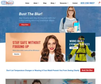 Blurbusterz.com(Anti-Fogging Treatment Wipes) Screenshot