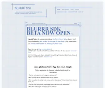 Blurrrsdk.com(Blurrr SDK Open Beta) Screenshot