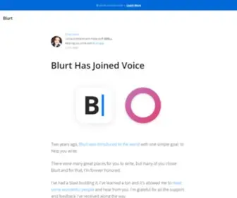 Blurt.app(Write better & more) Screenshot