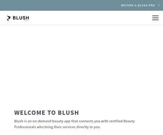 Blush-Now.com(On-Demand Beauty) Screenshot