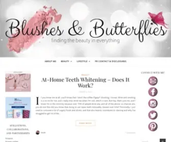 Blushesandbutterflies.com(Incorporating all things beauty) Screenshot