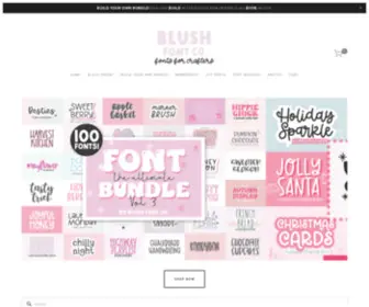 Blushfontco.com(BLUSH FONTS) Screenshot