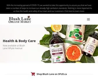 Blushlane.com(Blush Lane Organic Market) Screenshot