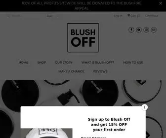 Blushoff.com.au(Blush Off Australia) Screenshot