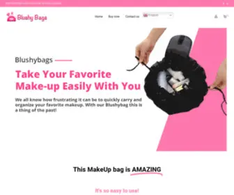 Blushybags.com(The smartest makeup bag) Screenshot