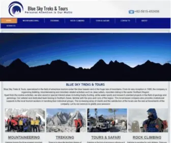 Bluskytours.com(Blue Sky Treks & Tours) Screenshot