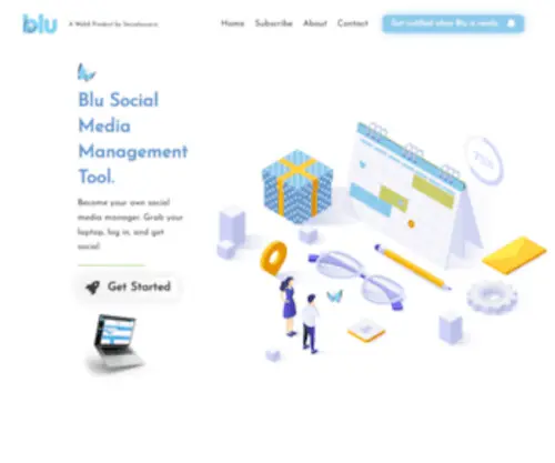 Blusocial.network(Blu Social Media Management Platform) Screenshot