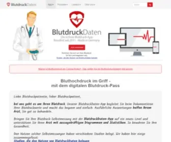 Blutdruckdaten.de(Bluthochdruck-Kompetenz seit 2009) Screenshot